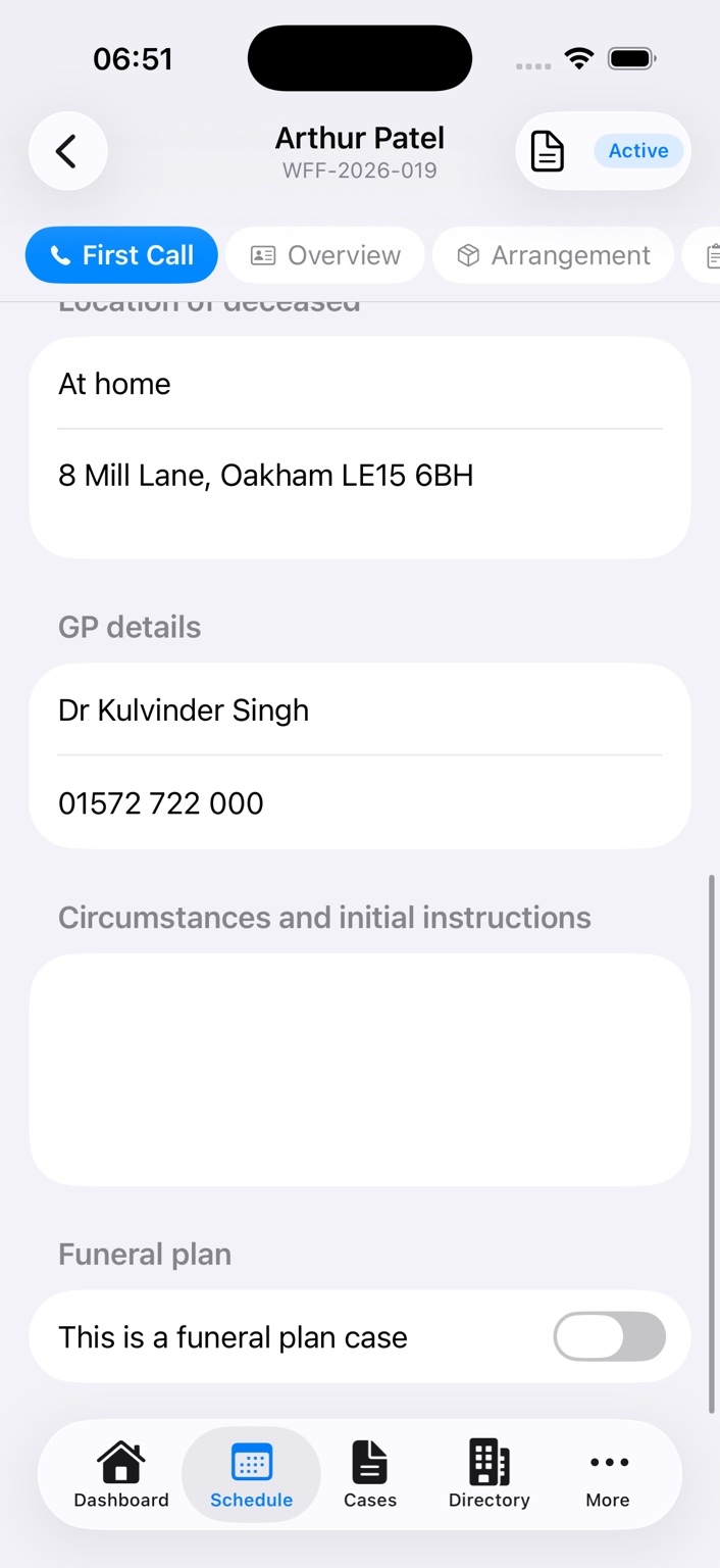 The Last Desk Case location and instructions screen